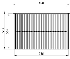 ASB-Woodline Тумба с раковиной Риола 80 подвесная белая – фотография-13